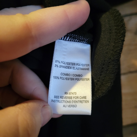 Gabby Skye back and tan mid length dress size 14 - Picture 6 of 10